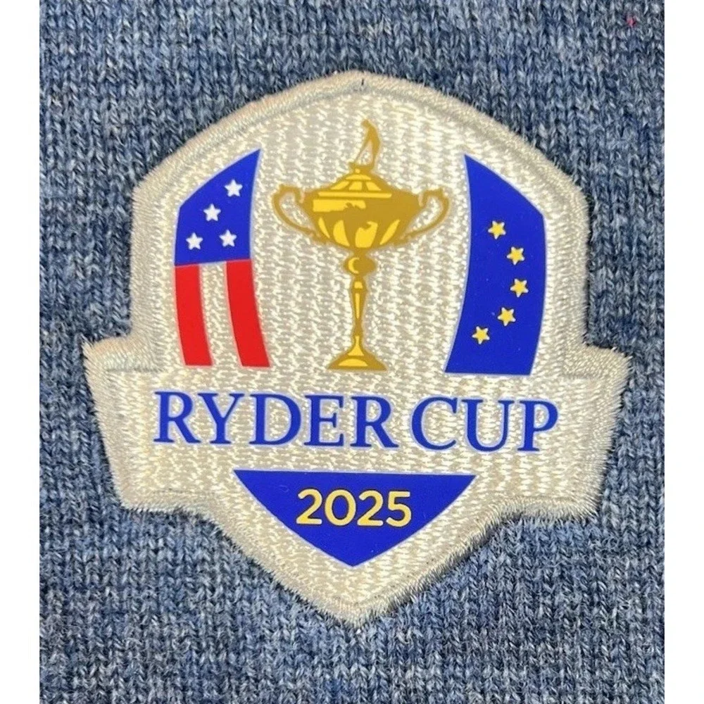 2025 Ryder Cup Mens Holderness & Bourne Wool & Cashmere Golf Sweater Navy Blue⛳️